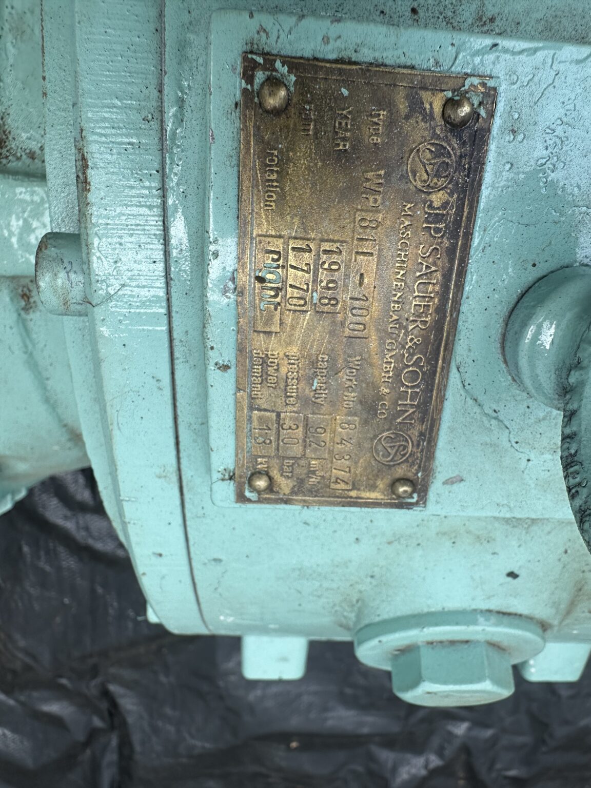J.P. SAUER & SOHN - WP 81L-100 - MARINE AIR COMPRESSOR - Image 2