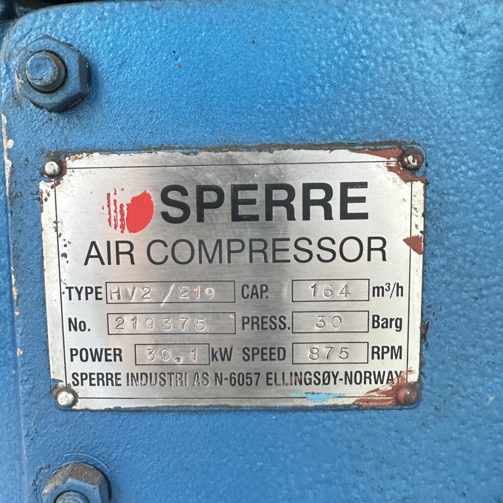 SPERRE - HV2/219 - MARINE AIR COMPRESSOR - Image 2