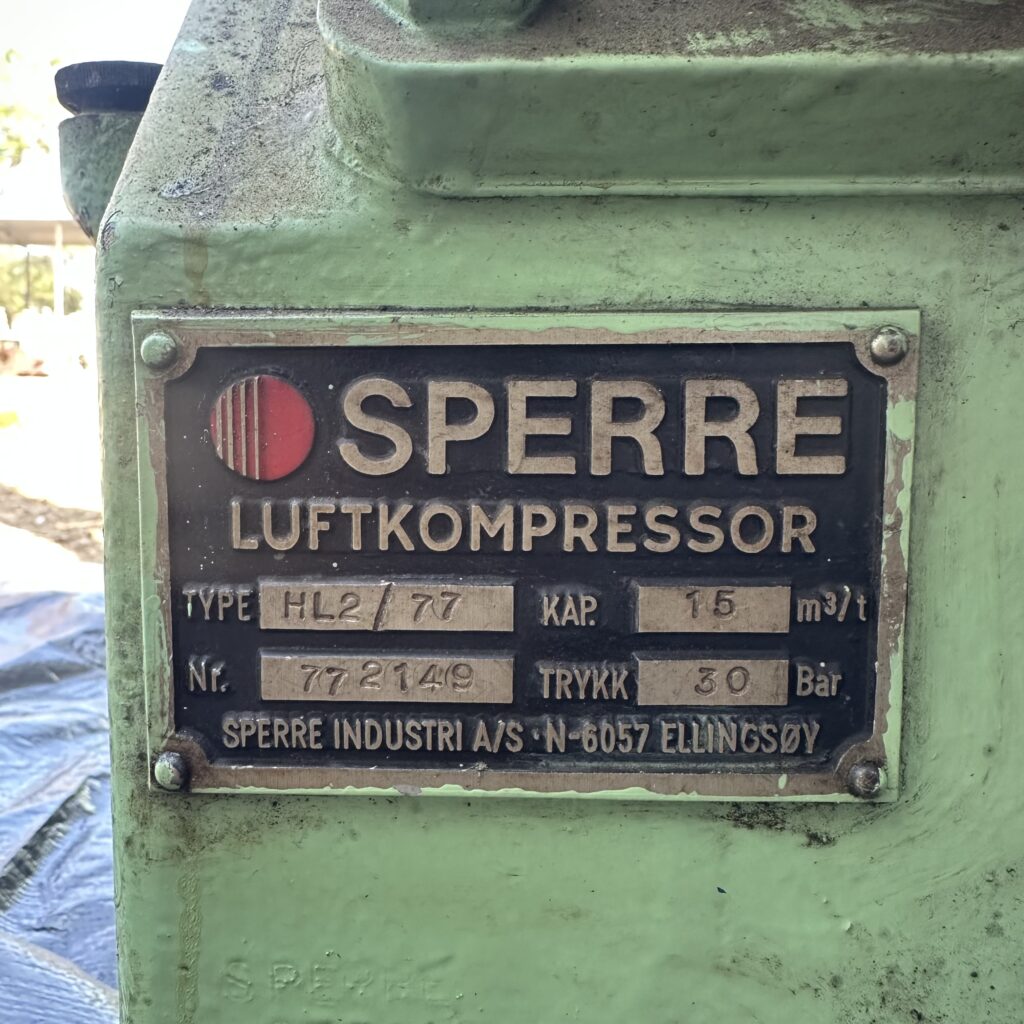 SPERRE - HL2/77 - MARINE AIR COMPRESSOR - Image 2