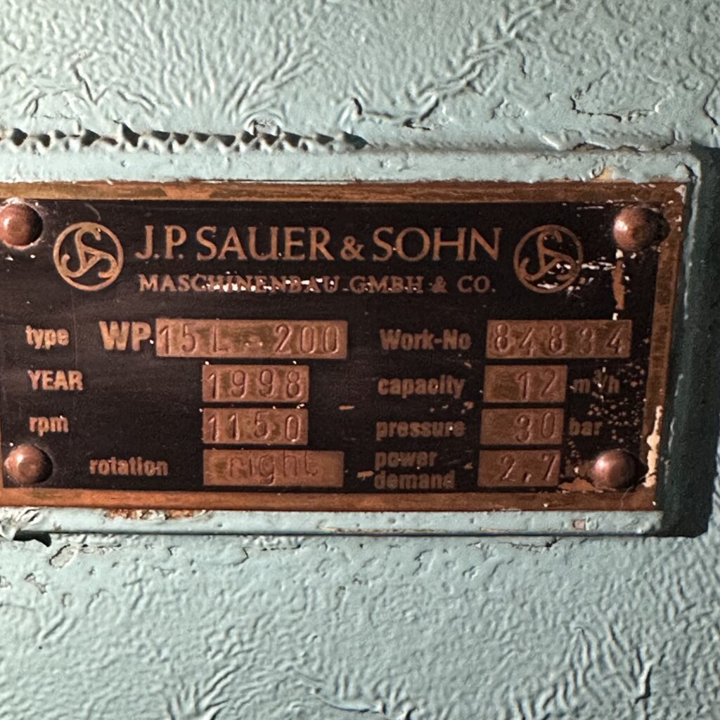 J.P. SAUER & SOHN - WP 15L-200 - MARINE AIR COMPRESSOR - Image 2