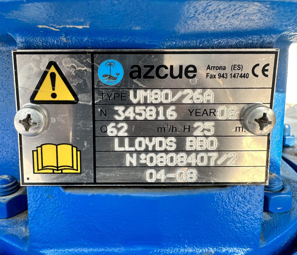 AZCUE - VM80/26A - VERTICAL INLINE CENTRIFUGAL PUMP - Image 2