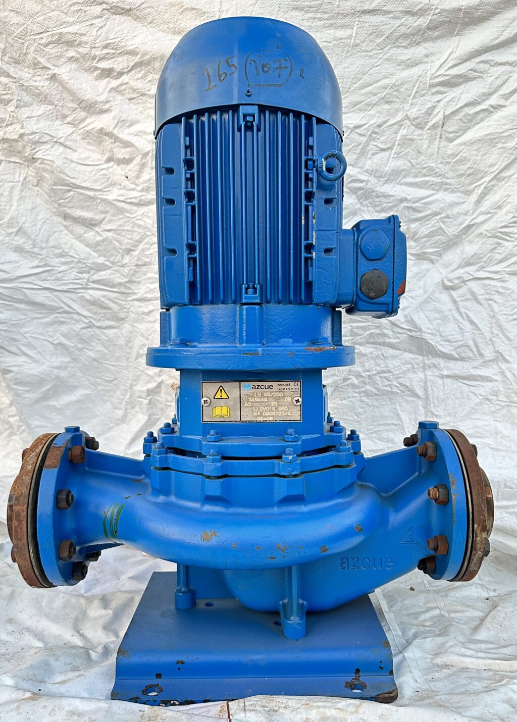 AZCUE - LN 65/250 - VERTICAL INLINE CENTRIFUGAL PUMP