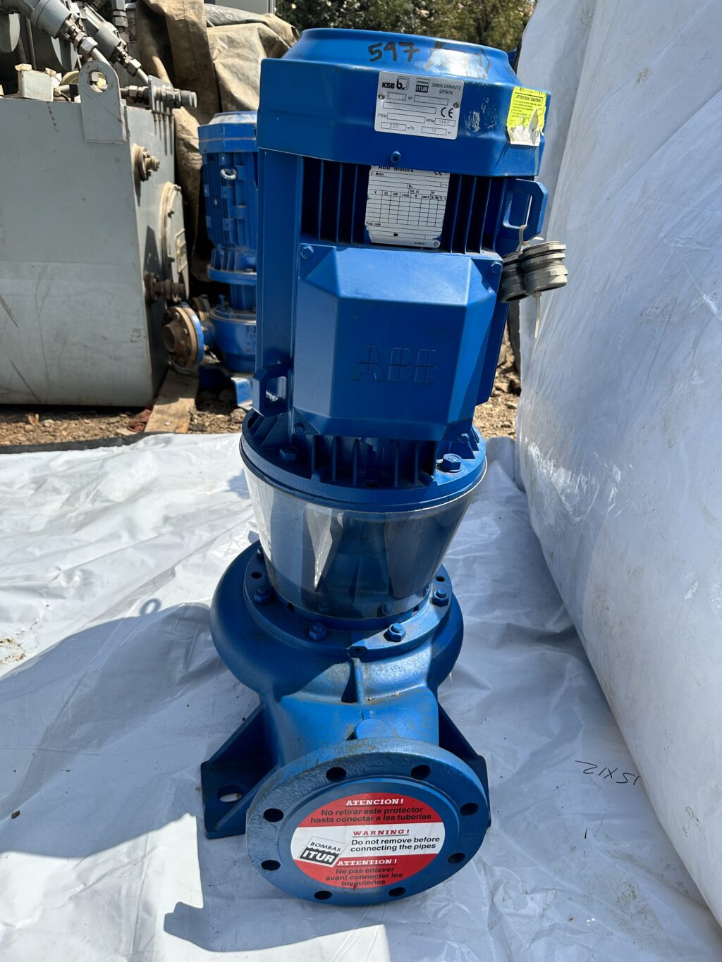 KSB/BOMBAS ITUR - ILC-125/250 - VERTICAL INLINE CENTRIFUGAL PUMP - Image 6