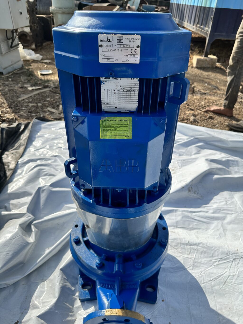 KSB/BOMBAS ITUR - ILC-65/315 - VERTICAL INLINE CENTRIFUGAL PUMP - Image 7