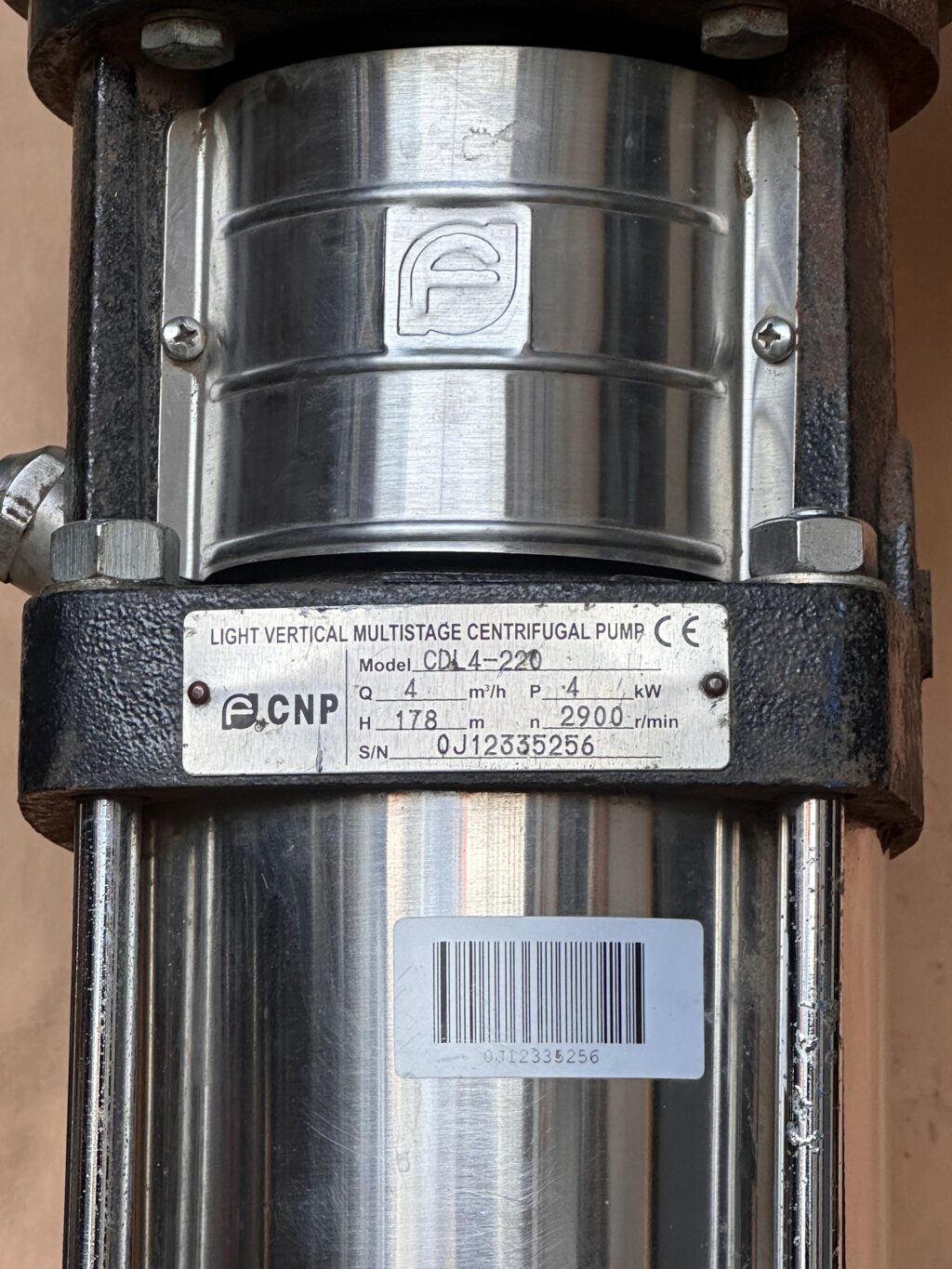 CNP - CDL4-220 - LIGHT MULTISTAGE CENTRIFUGAL PUMP - Image 2