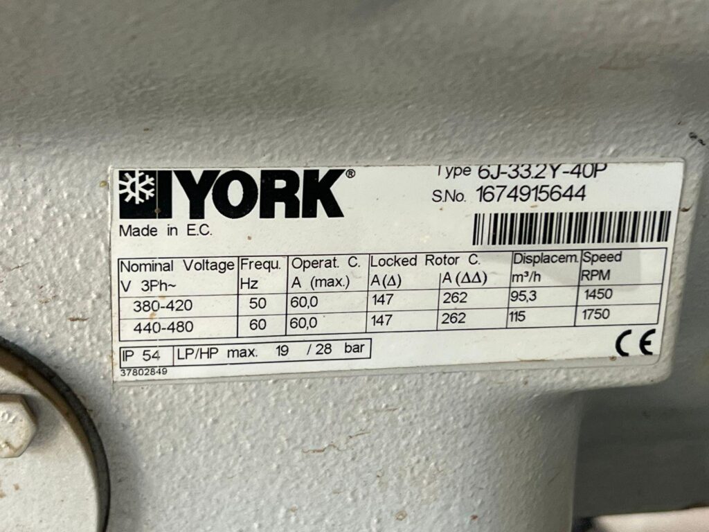 YORK - MCU-SH 6J 33 CK271954 - MARINE CONDENSING UNIT - Image 3