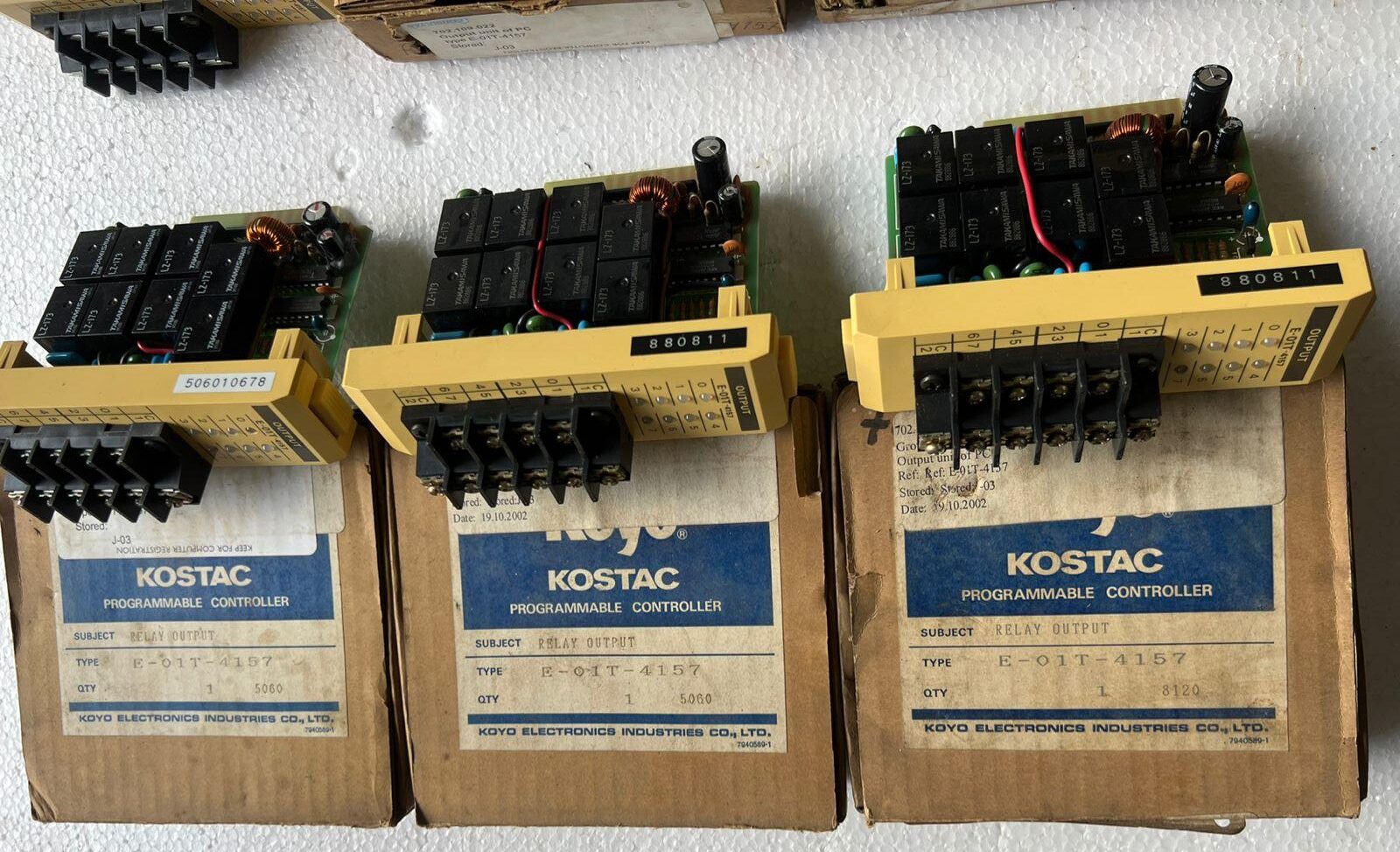 WhatsApp Image 2026-06-29 at 12.23.50 PM (3) KOYO KOSTAC - E-01T-4157 - PROGRAMMABLE CONTROLLER RELAY OUTPUT CARD - Image 1