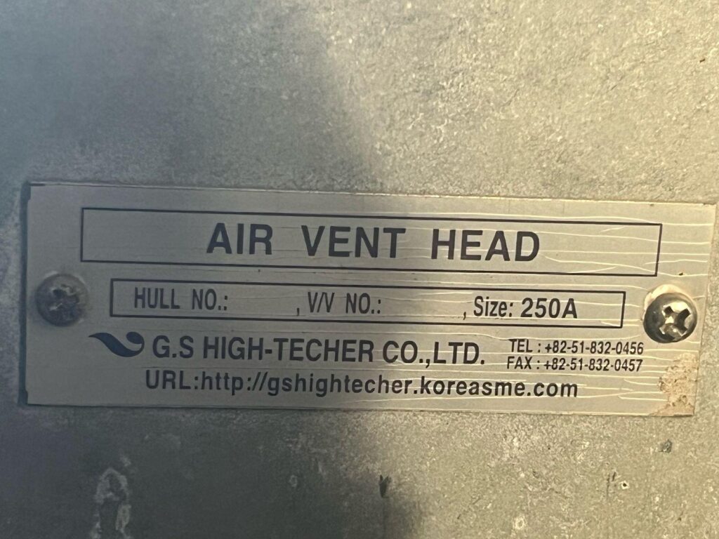 G.S HIGH TECHER - 250 A - AIR VENT HEAD - Image 2