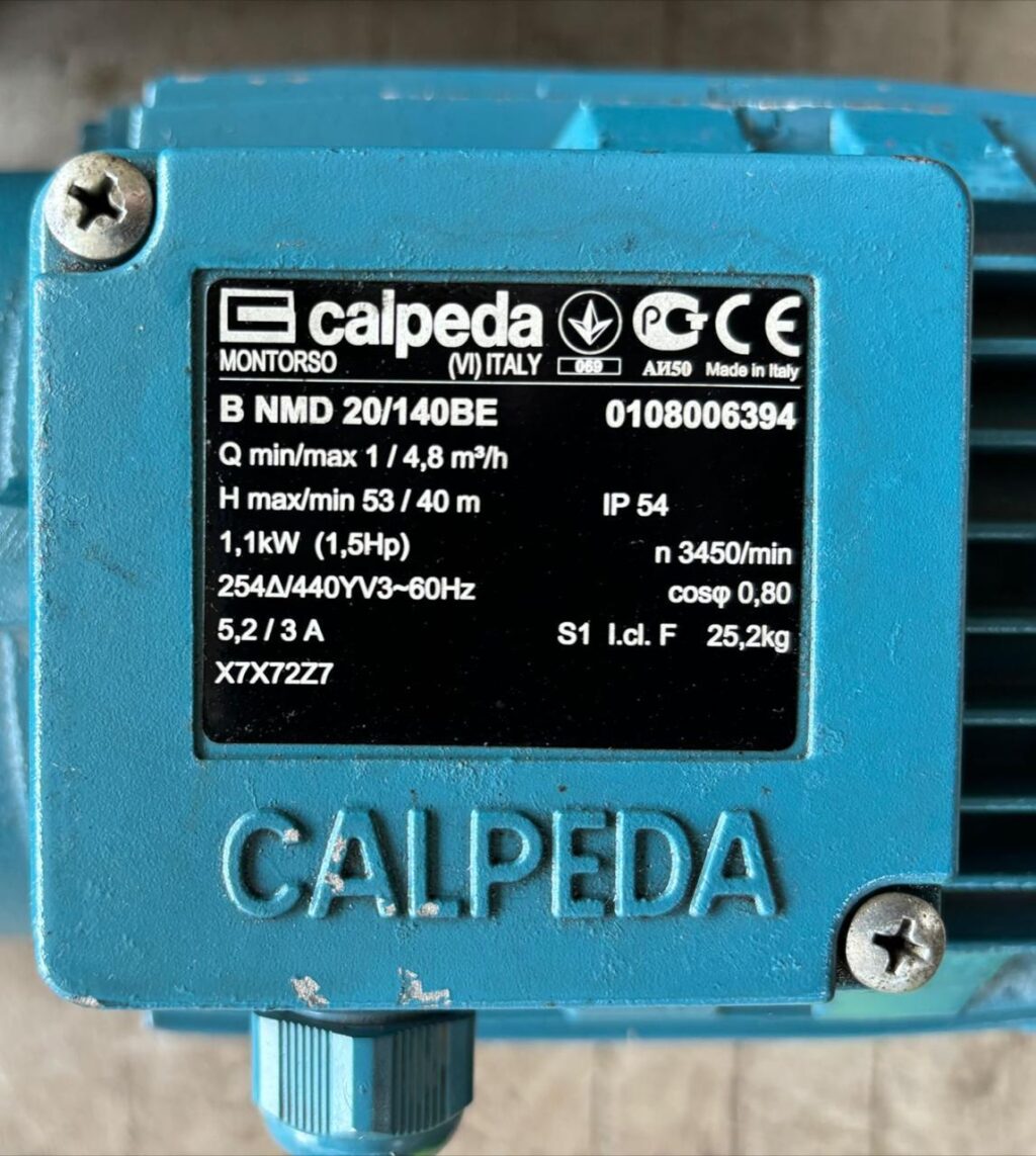 CALPEDA - B-NMD 20/140BE - TWIN IMPELLER CENTRIFUGAL PUMP - Image 2