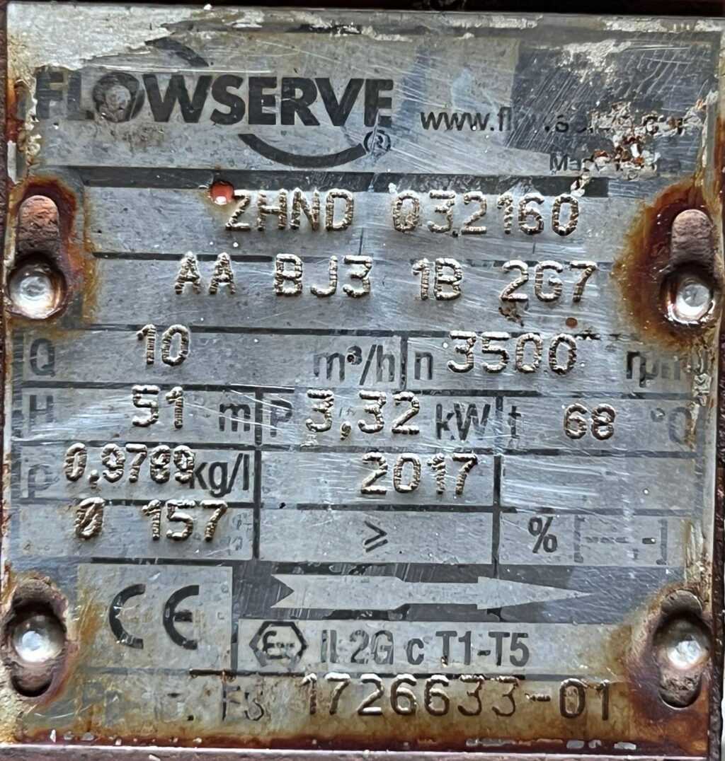 FLOWSERVE - ZHND 032160 - CASING CENTRIFUGAL PUMP - Image 2