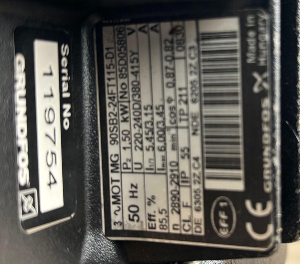 GRUNDFOS - CR1-17 E-FGJ-A-E-HQQE - VERTICAL MULTISTAGE CENTRIFUGAL PUMP - Image 4