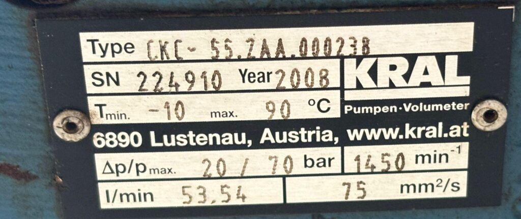 KRAL - CKC-55.ZAA.000238 - SCREW PUMP - Image 2