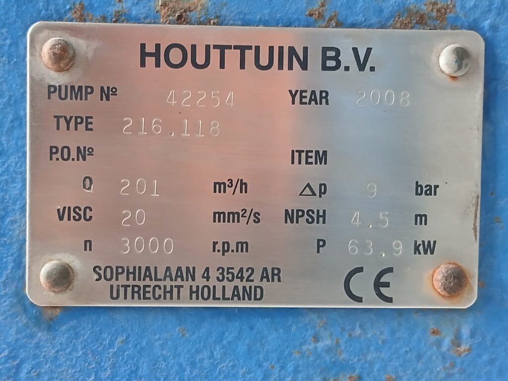 HOUTTUIN - 216.118 - TWIN-SCREW PUMP - Image 2