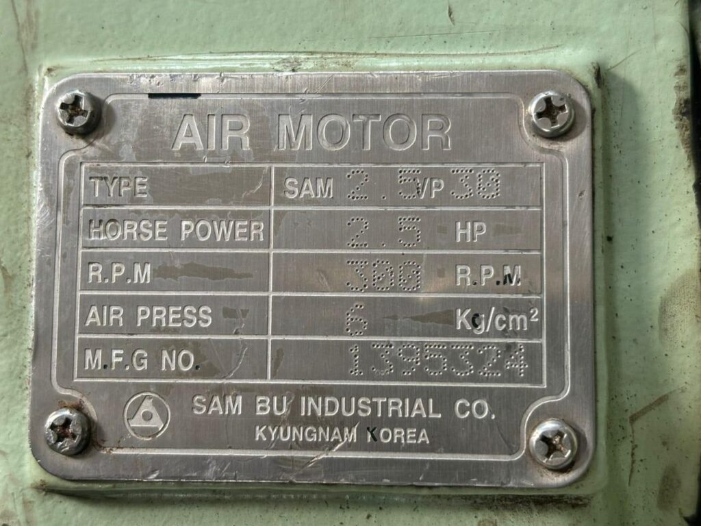 SAM BU -2.5VP30 - PNEUMATIC AIR MOTOR - Image 2
