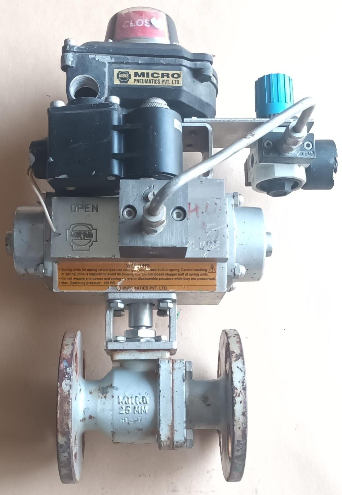 74 (2) MICRO PNEUMATICS - M2F (F/S) - 1" - AUTOMATED BALL VALVE - Image 1