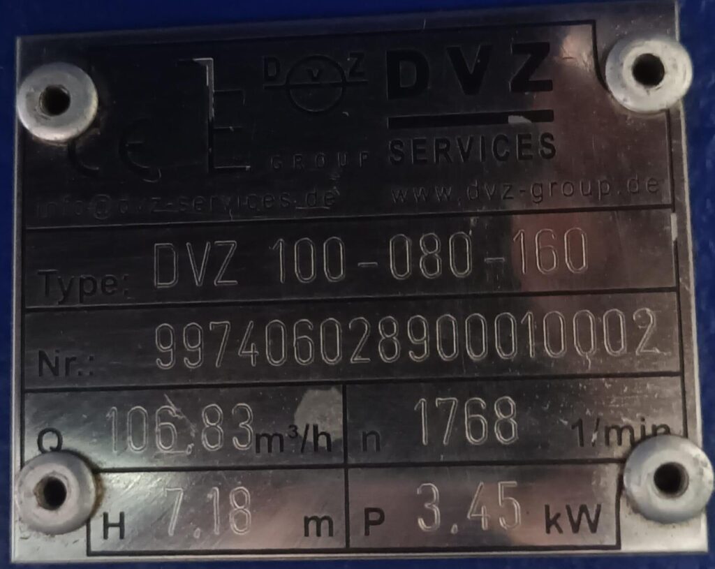 DVZ - 100-080-160 - CENTRIFUGAL PUMP - Image 2