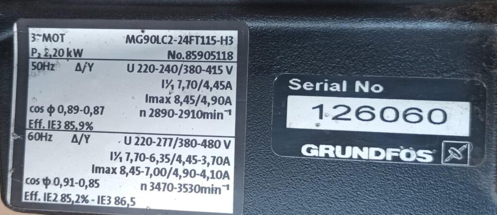 GRUNDFOS - CR3-17 E-FGJ-A-E-HQQE - MULTISTAGE VERTICAL PUMP - Image 3