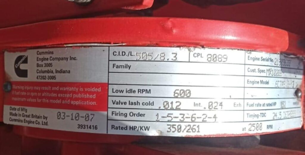 IRON - CN 250-250/315 - DIESEL ENGINE FIRE PUMP - Image 3