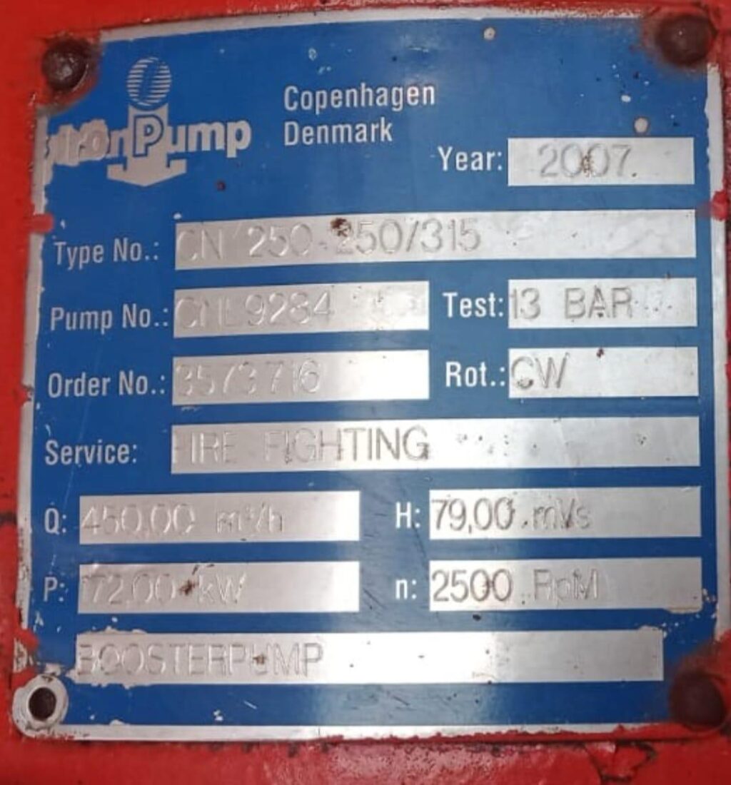 IRON - CN 250-250/315 - DIESEL ENGINE FIRE PUMP - Image 2