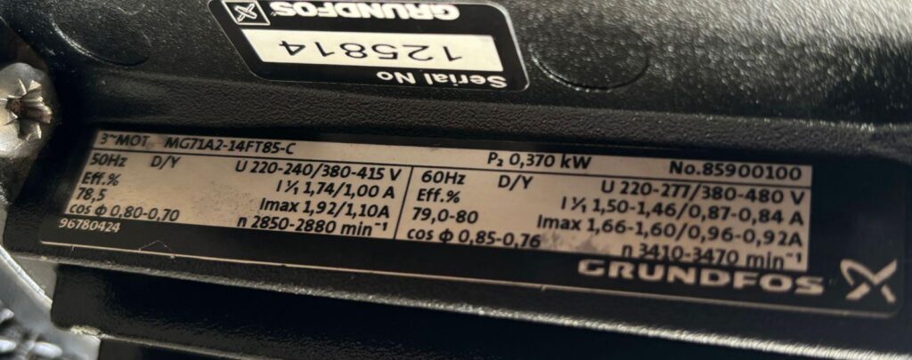 GRUNDFOS - CR1-4-E-FGJ-A-E-HQQE - 2.2 M³/H - MULTISTAGE VERTICAL PUMP - Image 3