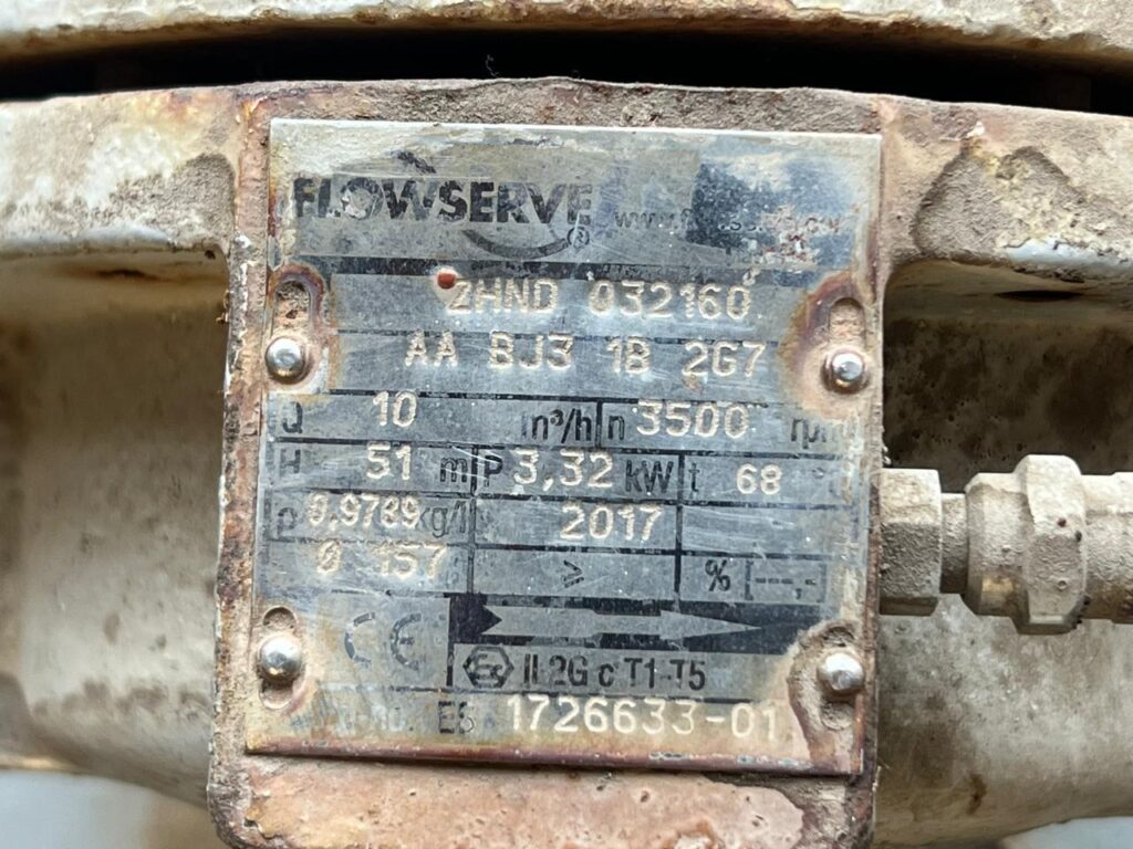 FLOWSERVE - 2HND 032160 AA BJ3 1B 2G7 - CASING CENTRIFUGAL PUMP - Image 2