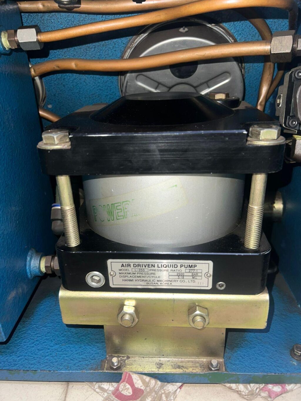 HANMI - AHP-2500 - AIR DRIVEN HIGH PRESSURE HYDRAULIC PUMP - Image 8
