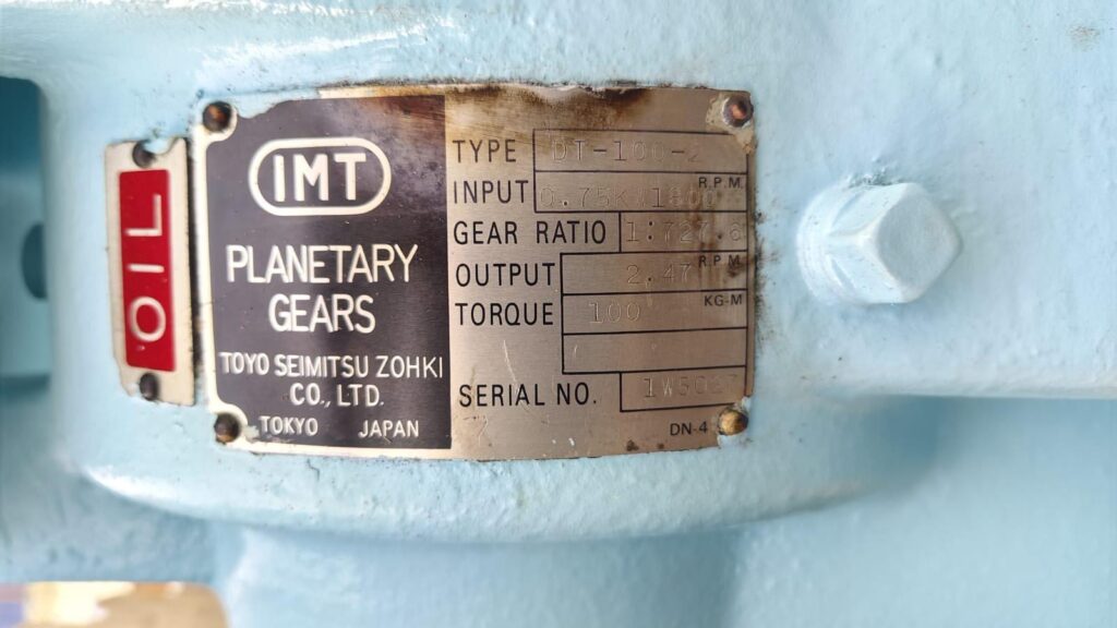 TOYO SEIMITSU - DT 100-2  - 0.75 kW - ENGINE TURNING GEAR - Image 2