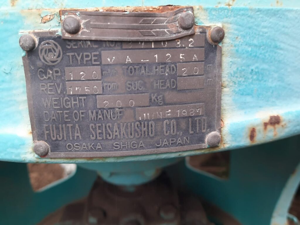 FUJITA - VA-125A - CENTRIFUGAL PUMP - Image 2